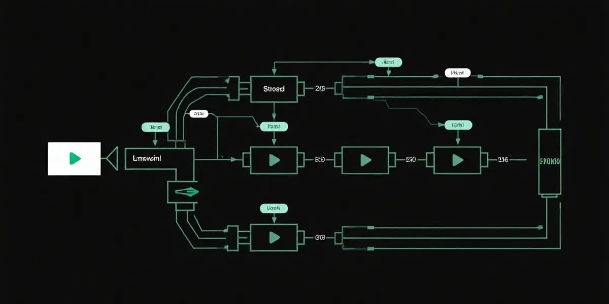 低延迟直播传输管线示意图